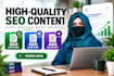 write SEO, aeo and GEO optimized content for your website