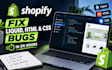 fix shopify liquid theme bugs, responsiveness, and cart