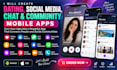 create dating, social media, chat, and community mobile apps