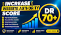 increase domain rating ahref dr 70