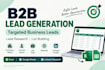 b2b lead generation and build targeted lead lists