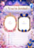 luxury twins birthday invitation