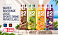 design a premium water bottle label and beverage packaging