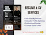 create ats friendly resume, CV, cover letter and linkedin