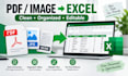 convert PDF and images to excel with accurate data entry