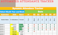 create an automated dynamic excel attendance tracker
