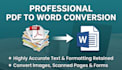 convert PDF, scanned image