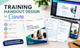 design professional training handout in canva template course content user guide
