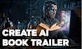 make a cinematic ai book trailer, novel trailer, ai video