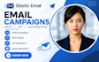 setup elastic email campaigns SMTP API email automation