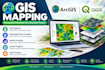 gis mapping geospatial data creation spatial analysis arcgis and qgis project
