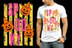do create spooky halloween t shirt design