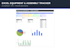 create an excel tracker for machines, assembly and resources