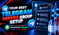 setup a professional peptide telegram group