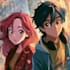 draw your couple character with anime style