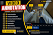 do professional video annotation and action labeling