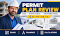 review draw civil structural architectural permit plans in florida texas ca il