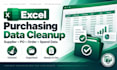 clean and organise your purchasing data in excel