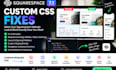 fix custom CSS issues on your squarespace website and resolve the problems