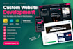 do custom website development, javascript, reactjs, nodejs