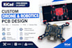 design custom drone, robotics and esp32 pcb in kicad