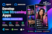 develop agora, zegocloud live streaming apps in flutter, android and ios