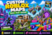 build custom roblox maps, cities, buildings, obbies, islands and worlds
