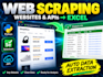 scrape websites using python, selenium and API