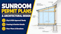 design a sunroom permit drawing and architectural plan