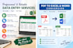 do accurate data entry, excel, copy paste and PDF conversion