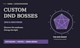 design custom dnd 5e bosses and tactical encounters
