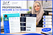 do professional resume design and CV design for your career