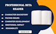 beta read your erotica novel romantasy literary fiction