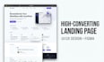design a high converting landing page UI UX in figma