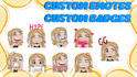 draw custom emotes or badges