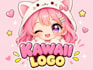 design a custom cute kawaii character logo