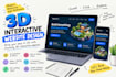 create and redesign interactive website 3d animated webflow and landing page