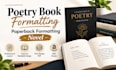 poetry book formatting paperback formatting novel
