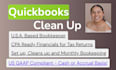 do quickbooks clean up for your taxes