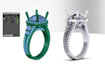 create custom jewelry cad, 3d ring and pendant design, modeling, stl and casting