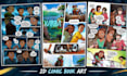 create comic book illustration, graphic novel art and comic pages