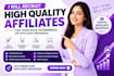 recruit high quality affiliates for your saas, ecommerce, or affiliate program