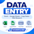 do accurate data entry copy paste and web research