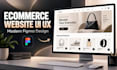 design a modern ecommerce website UI UX in figma