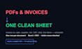 extract data from pdfs and invoices into excel