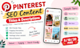 create SEO friendly pinterest titles and descriptions
