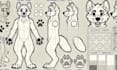 draw custom furry art headshots anthro oc ref character sheets