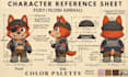create detailed custom plush toy reference sheet stuffed animal design tech pack