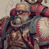 create a grimdark warhammer 40k character illustration