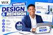 design wix website, wix website redesign,wix website development and wix website